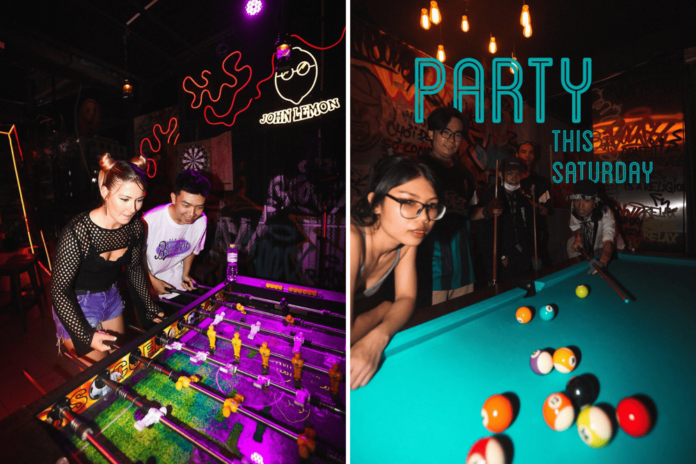 Boosh is a go-to spot for free games like beer pong, foosball, pool, and board games (Source: Boosh Rooftop)